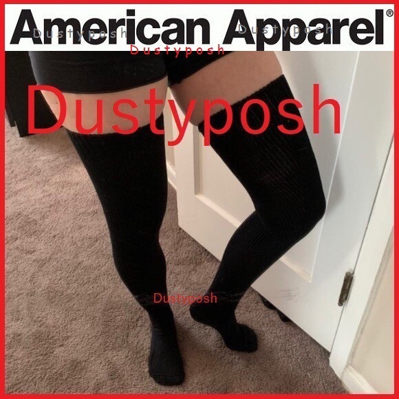 ❤️ American Apparel Thigh High Socks Over The Knee Stripe Boot Birthday Gift - Picture 6 of 16